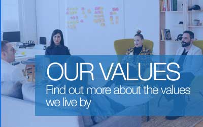 Find out more about the values we live by.