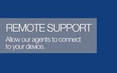 Get remote support from our expert support agents.